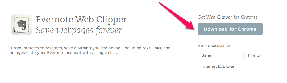 evernote web clipper for safari download
