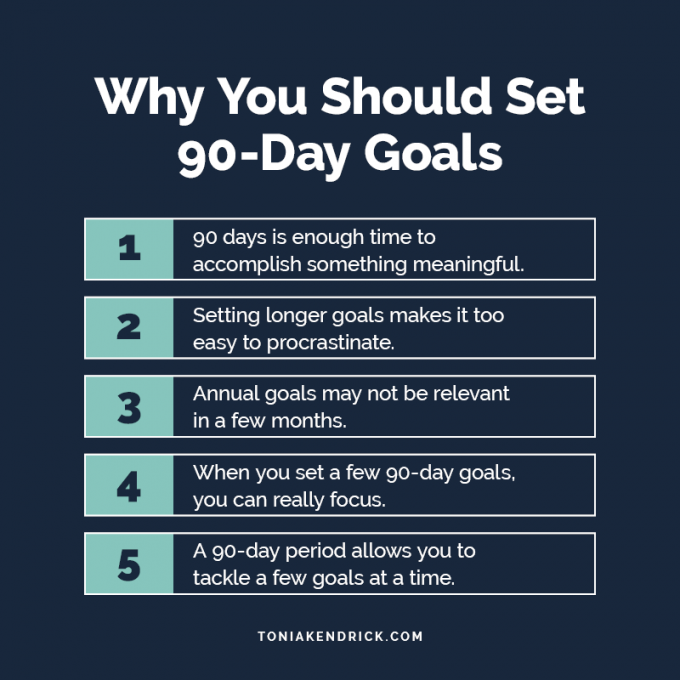 The Top 5 Reasons You Should Be Setting 90-Day Goals Today