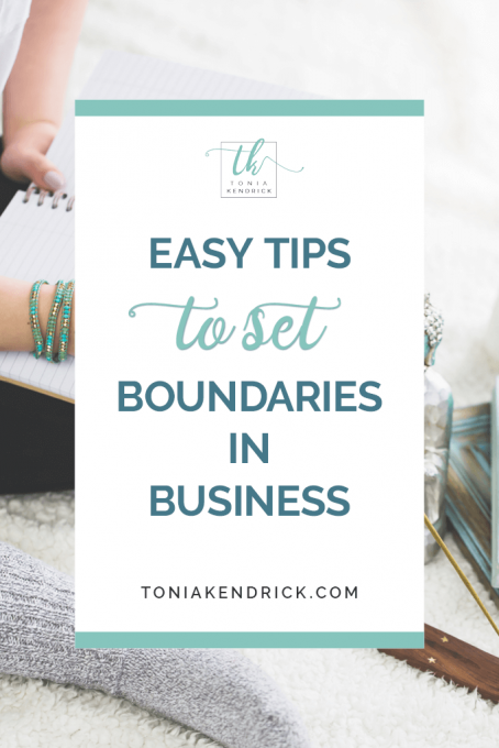 Easy Tips to Set Boundaries in Business - featured pin