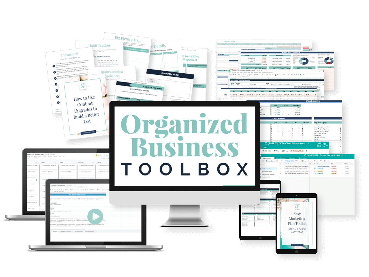 Organized Business Toolbox - mockup