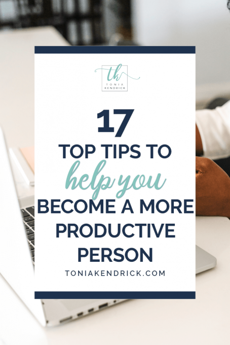 how to be a more productive person - pin graphic