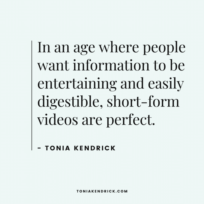 In an age where people want information to be entertaining and easily digestible, short-form videos are perfect.