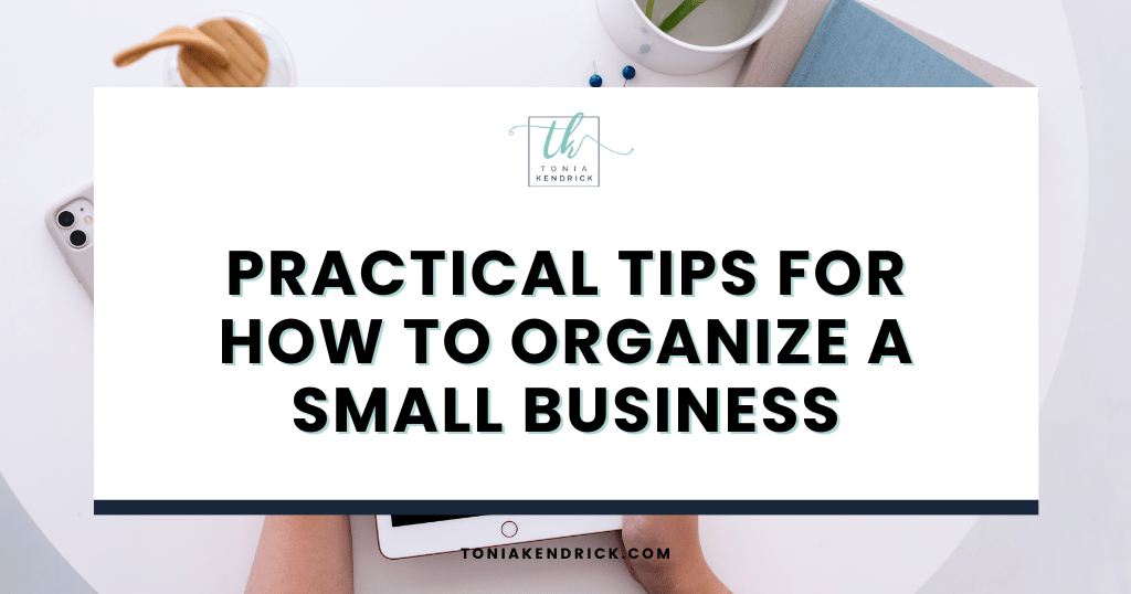 Step-by-step guide on how to organize a small business for increased productivity.